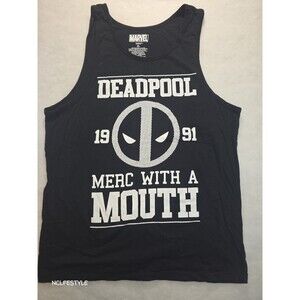 Marvel Deadpool Varsity Logo Tank Top XL